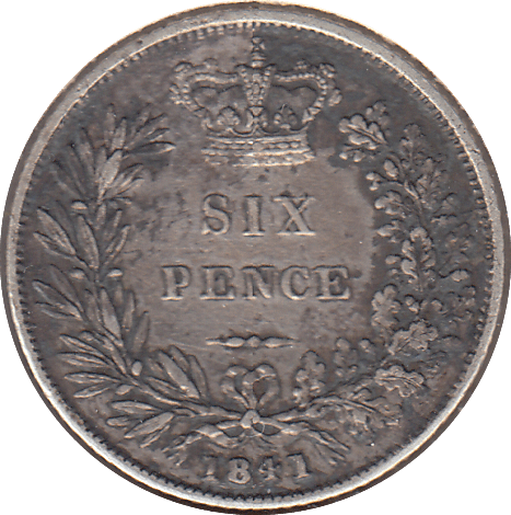 1841 SIXPENCE ( GF ) - SIXPENCE - Cambridgeshire Coins