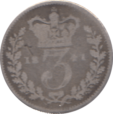 1841 THREEPENCE ( FINE ) - THREEPENCE - Cambridgeshire Coins