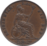 1842 FARTHING ( AUNC ) - FARTHING - Cambridgeshire Coins