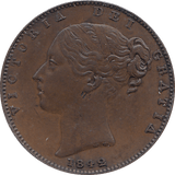 1842 FARTHING ( AUNC ) - FARTHING - Cambridgeshire Coins