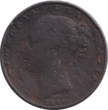 1842 FARTHING ( FAIR ) - FARTHING - Cambridgeshire Coins
