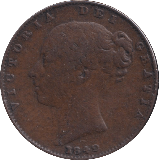 1842 FARTHING ( GF ) - FARTHING - Cambridgeshire Coins