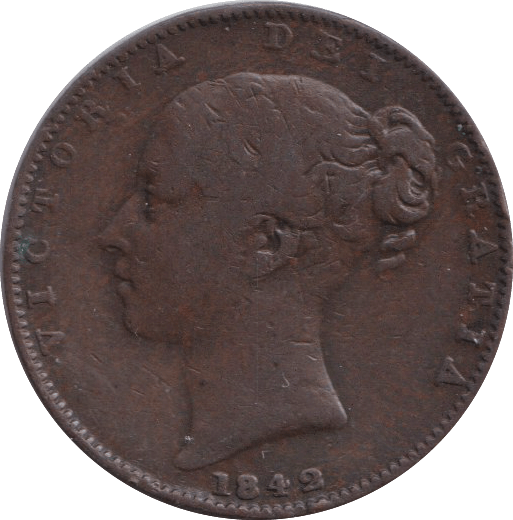 1842 FARTHING ( GF ) - FARTHING - Cambridgeshire Coins