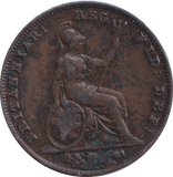 1842 FARTHING ( GF ) - FARTHING - Cambridgeshire Coins