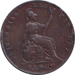 1842 FARTHING ( GVF ) - FARTHING - Cambridgeshire Coins