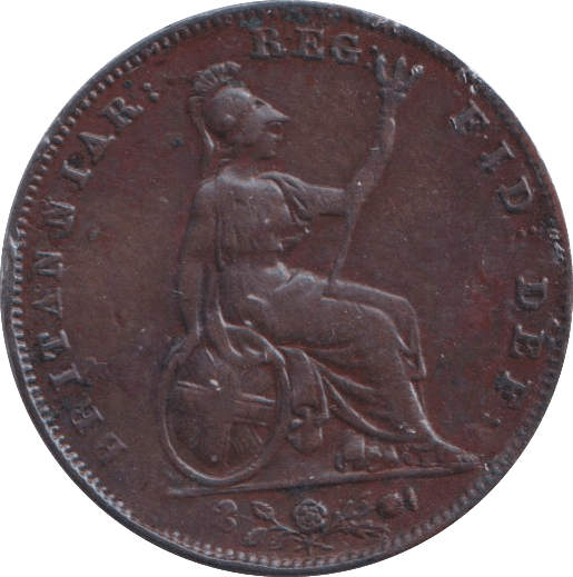 1842 FARTHING ( GVF ) - FARTHING - Cambridgeshire Coins