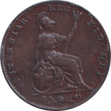 1842 FARTHING ( GVF ) - FARTHING - Cambridgeshire Coins