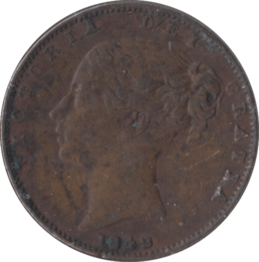 1842 FARTHING ( VF ) - Farthing - Cambridgeshire Coins