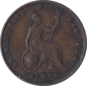 1842 FARTHING ( VF ) - Farthing - Cambridgeshire Coins