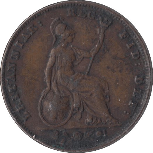 1842 FARTHING ( VF ) - Farthing - Cambridgeshire Coins