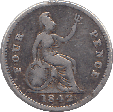 1842 FOURPENCE F65 ( NF ) - FOURPENCE - Cambridgeshire Coins