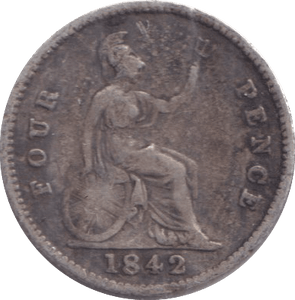 1842 FOURPENCE ( FAIR ) - FOURPENCE - Cambridgeshire Coins