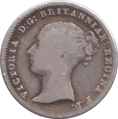 1842 FOURPENCE ( FINE ) - FOURPENCE - Cambridgeshire Coins