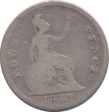 1842 FOURPENCE ( NF ) - FOURPENCE - Cambridgeshire Coins