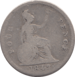 1842 FOURPENCE ( NF ) - FOURPENCE - Cambridgeshire Coins
