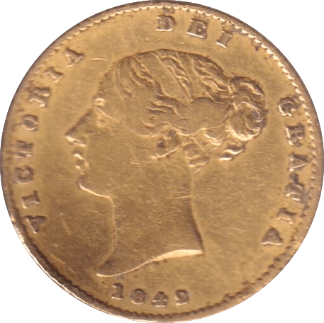 1842 GOLD HALF SOVEREIGN ( GF ) BENT - HALF SOVEREIGN - Cambridgeshire Coins