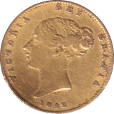 1842 GOLD HALF SOVEREIGN ( GF ) BENT - HALF SOVEREIGN - Cambridgeshire Coins