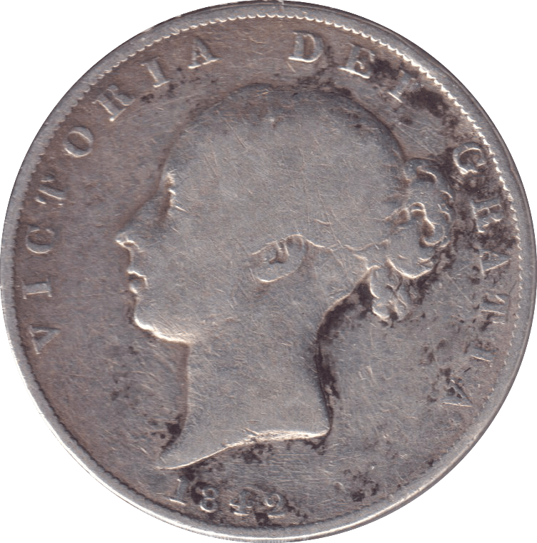 1842 HALFCOWN ( NF ) - HALFCROWN - Cambridgeshire Coins