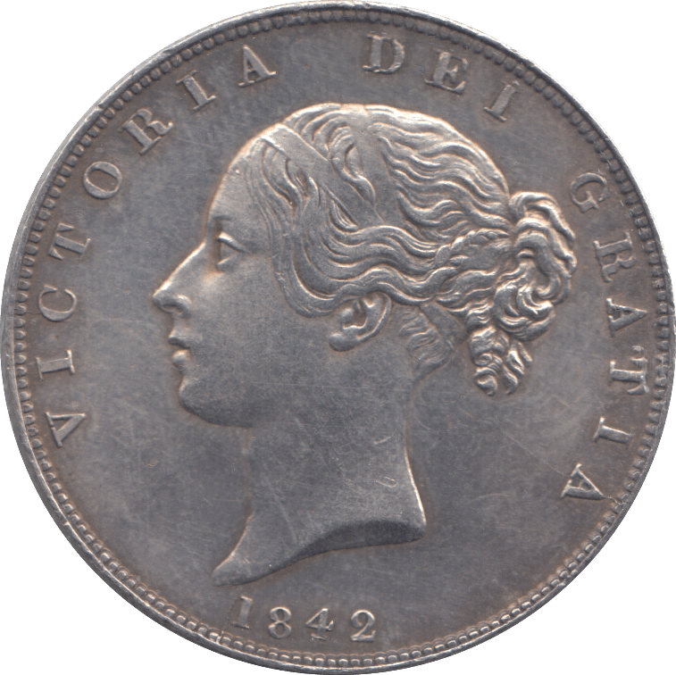 1842 HALFCROWN ( EF ) - HALFCROWN - Cambridgeshire Coins