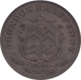 1842 HALFPENNY TOKEN GRENDON - WORLD COINS - Cambridgeshire Coins