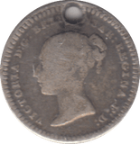 1842 HOLED THREE HALFPENCE ( FINE ) - THREE HALF PENCE - Cambridgeshire Coins