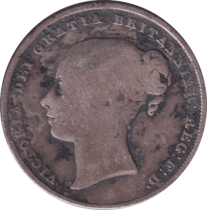 1842 SHILLING ( FINE ) - SHILLING - Cambridgeshire Coins
