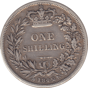 1842 SHILLING ( GF ) - SHILLING - Cambridgeshire Coins