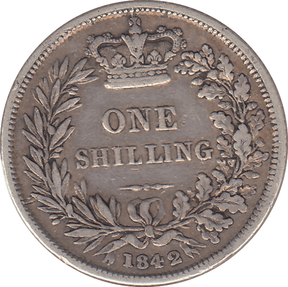 1842 SHILLING ( GF ) - SHILLING - Cambridgeshire Coins
