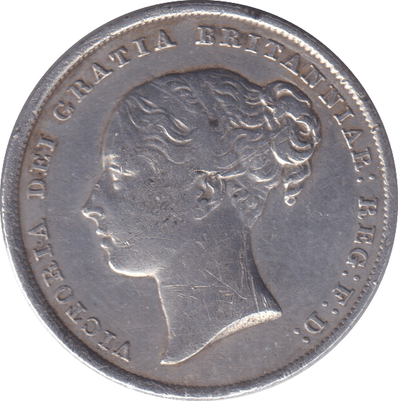 1842 SHILLING ( GVF ) - SHILLING - Cambridgeshire Coins