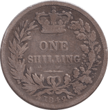 1842 SHILLING ( NF ) 1 - SHILLING - Cambridgeshire Coins