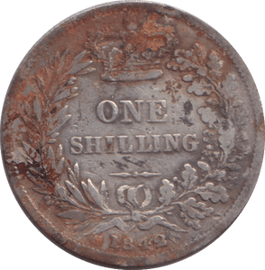 1842 SHILLING ( NF ) - SHILLING - Cambridgeshire Coins