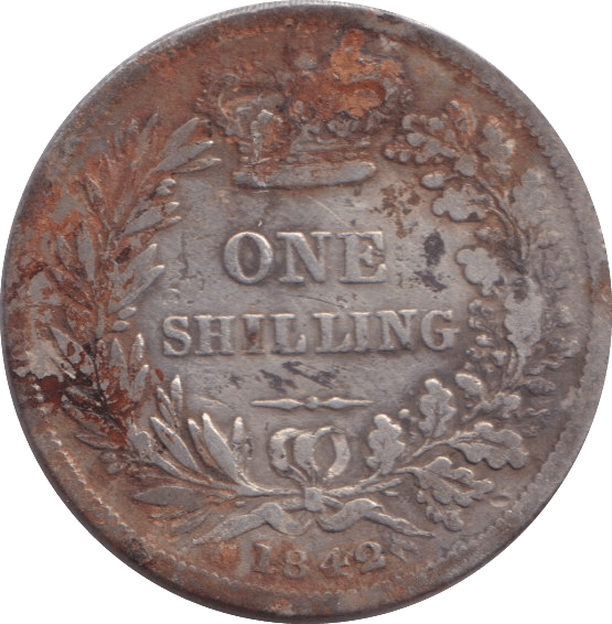1842 SHILLING ( NF ) - SHILLING - Cambridgeshire Coins