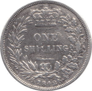 1842 SHILLING ( NF ) - SHILLING - Cambridgeshire Coins