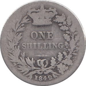 1842 SHILLING ( NF ) - SHILLING - Cambridgeshire Coins