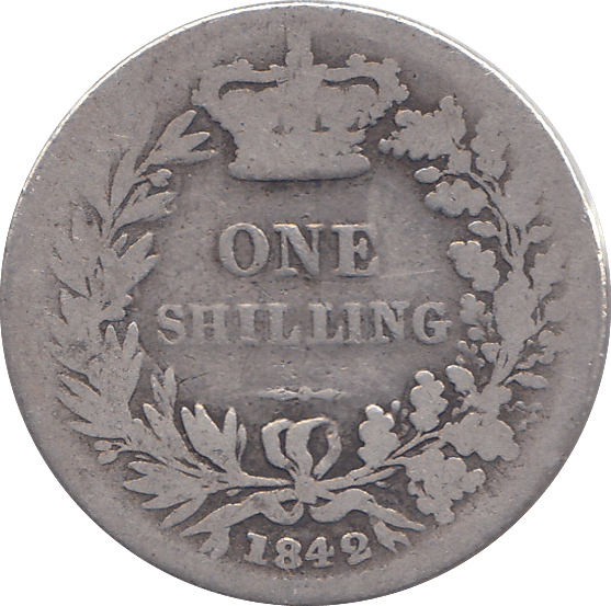 1842 SHILLING ( NF ) - SHILLING - Cambridgeshire Coins