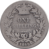 1842 SHILLING ( NF ) - SHILLING - Cambridgeshire Coins