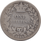1842 SHILLING ( NF ) - SHILLING - Cambridgeshire Coins