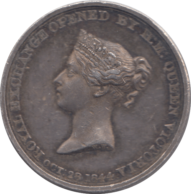 1842 SILVER ROYAL EXCHANGE MEDAL - WORLD COINS - Cambridgeshire Coins