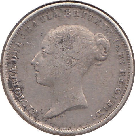 1842 SIXPENCE ( FINE ) - SIXPENCE - Cambridgeshire Coins