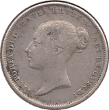 1842 SIXPENCE ( FINE ) - SIXPENCE - Cambridgeshire Coins