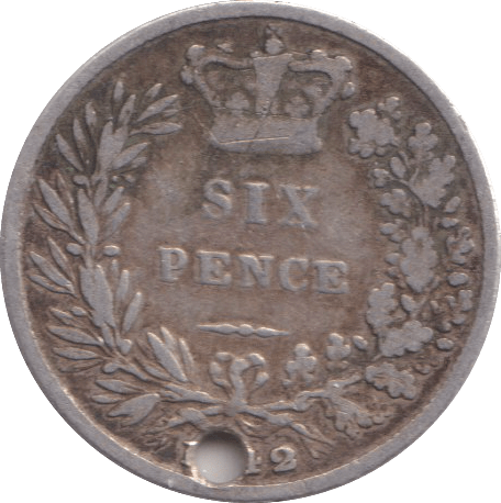 1842 SIXPENCE ( FINE ) - SIXPENCE - Cambridgeshire Coins