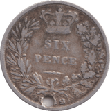 1842 SIXPENCE ( FINE ) - SIXPENCE - Cambridgeshire Coins