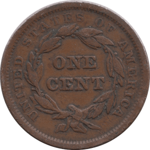 1842 USA ONE CENT - WORLD COINS - Cambridgeshire Coins