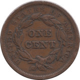 1842 USA ONE CENT - WORLD COINS - Cambridgeshire Coins