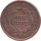 1842 USA ONE CENT - WORLD COINS - Cambridgeshire Coins