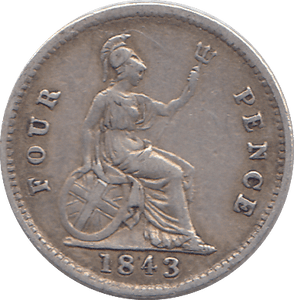 1843 4 PENCE ( GF ) - WORLD COINS - Cambridgeshire Coins
