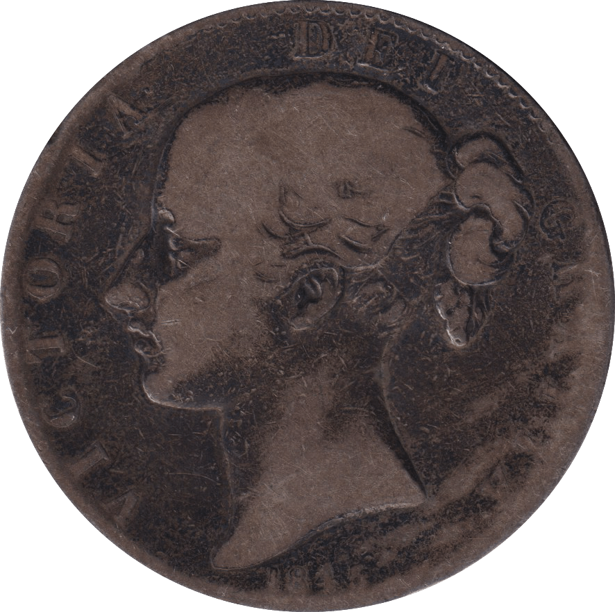 1843 CROWN F70 ( FAIR ) - CROWN - Cambridgeshire Coins