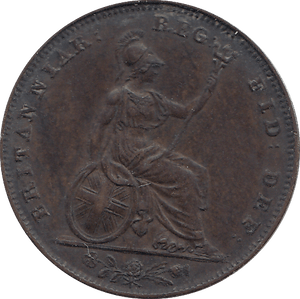 1843 FARTHING ( AUNC ) - FARTHING - Cambridgeshire Coins