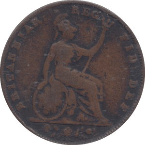 1843 FARTHING ( FINE ) - FARTHING - Cambridgeshire Coins