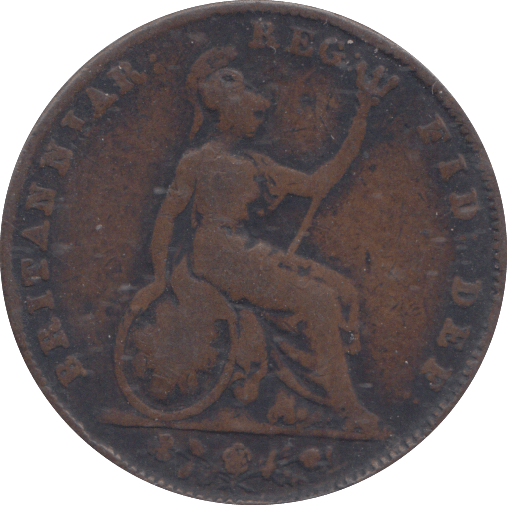 1843 FARTHING ( FINE ) - FARTHING - Cambridgeshire Coins